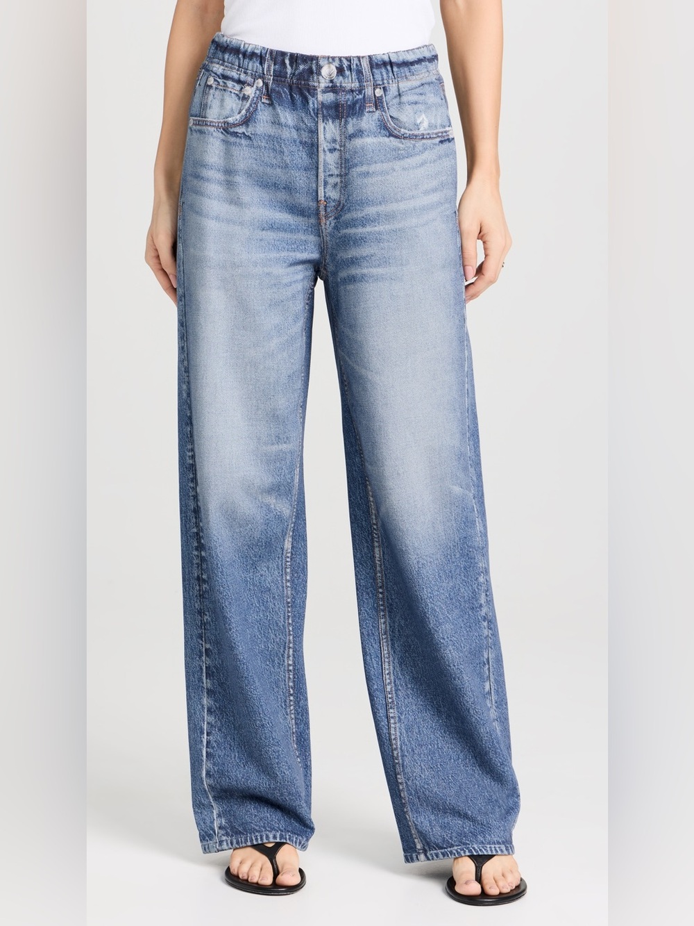 Rag & Bone Miramar Cotton Fleece Pull-On Pants M